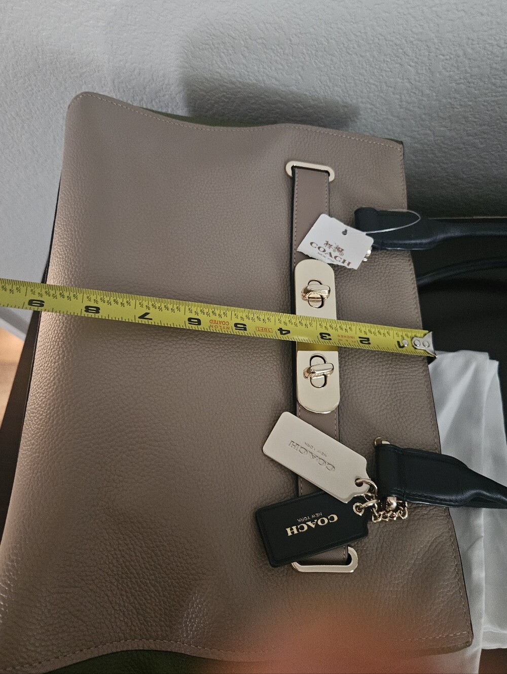 Coach Swagger Carryall In Colorblock - Picture 8 of 10